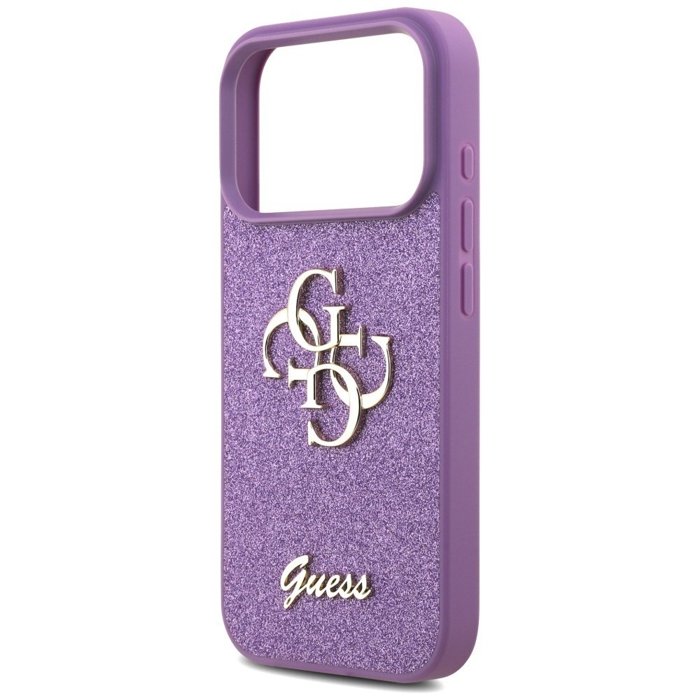 Etui Guess Fixed Glitter Big 4G do iPhone 17 Pro liliowy